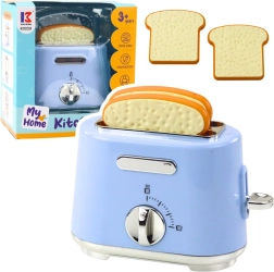 Kinder-Küchentoaster mit herausspringenden Toasts – blau