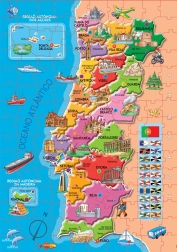 Educa Puzzle Karte von Portugal 150 Teile