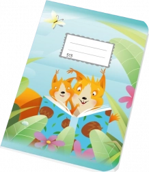 Schulheft A5 liniert 10 Blatt Eichhörnchen 12 mm