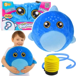 Plüsch-Hüpfball Hai 50 cm mit Pumpe