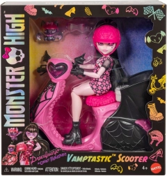 Monster High Draculaura mit Vampir-Roller und Fledermaus