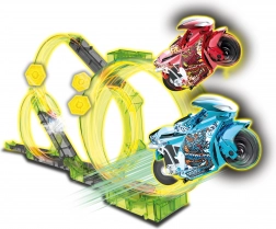 Spin and Build Deluxe Strecke mit zwei Motorrädern