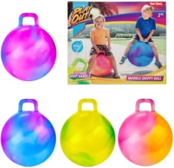 Hüpfball mit Griff 45 cm bunt