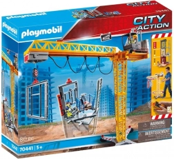 Playmobil City Action ferngesteuerter Kran mit Bauarbeitern