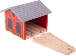 Ziegel-Depot für zwei Züge BIGJIGS RAIL