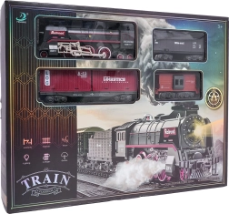Retro-Eisenbahn mit Lichtern, Geräuschen und Rauch 138 cm