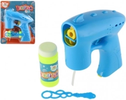 Blaue Seifenblasen-Pistole mit Füllung, 13 cm
