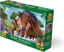 3D-Puzzle – Pferde, 100 Teile