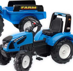 Trettraktor LANDINI mit Anhänger für Kinder ab 3 Jahren