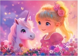 Castorland Puzzle Prinzessin mit Einhorn 100 Teile