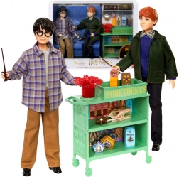 Harry Potter und Ron Weasley im Hogwarts-Express - Puppen-Set