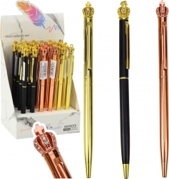 Automatischer Metallstift Krone, blaue Tinte 1,0 mm