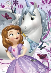 Dino Puzzle Sofia und das Einhorn 200 Teile