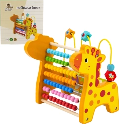 Holzrechen für Kinder Giraffe BABU