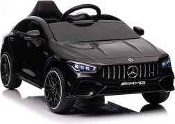 Elektrisches Kinderauto Mercedes CLA 45 S AMG 4x4, schwarz lackiert