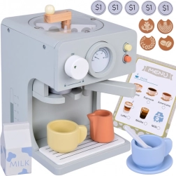 Holz-Kaffeemaschine für Kinder mit Zubehör