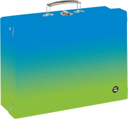 Koffer A4 OXY Ombre Blau-Grün