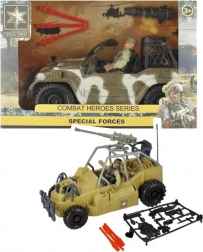 Militärisches Geländefahrzeug mit Zubehör für Spezialeinsätze