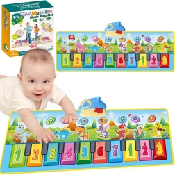 Musikmatte Dinusie XXL 2v1 mit Klavier und 8 Melodien 110 cm