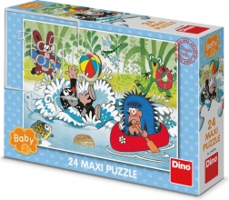 Puzzle DINO Der kleine Maulwurf im Wasser 24 Maxi-Teile