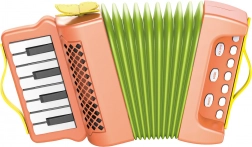 Zug-Akkordeon für Kinder 23 cm