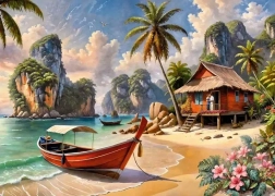Thailändisches Paradies Puzzle 1000 Teile