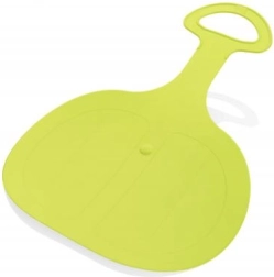 Pinguin Rutscher auf Schnee Limettengrün