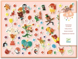 Set plastischer Aufkleber Party Djeco