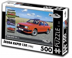 Puzzle RETRO-AUTA Škoda Rapid 130 (1986) – 500 Teile
