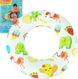 Aufblasbarer Schwimmring BESTWAY mit Flamingo-Motiv 61 cm