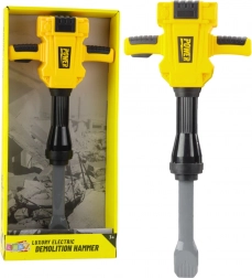 Kinder-Abbruchhammer mit Licht, Sound und Vibration – Gelb