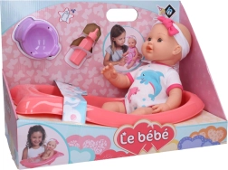Urinierende Puppe mit Badewanne, 41 cm