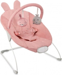 Vibrierende Babywippe mit Melodien MoMi Glossy rosa