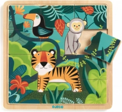 Holzpuzzle Tiger und Freunde