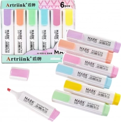 Pastell-Schulmarker 6 Stk.
