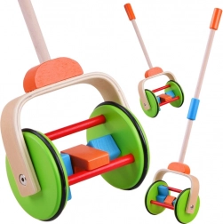 Buntes Holzspielzeug zum Schieben für Kinder