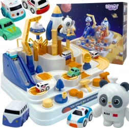 Interaktive Autostrecke Panda Weltraumabenteuer