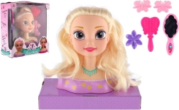 Frisierkopf Blond mit Zubehör