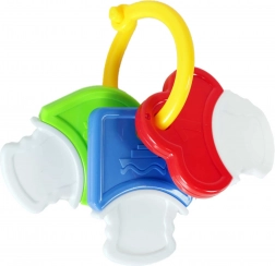Rassel und Beißring in Schlüssel­form für Babys