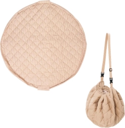 Play&Go Noomad Soft Spieldecke und Spielzeugsack stripes brown