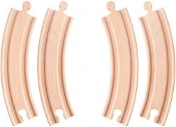 Eisenbahnkurven – lang (4 Stk.)