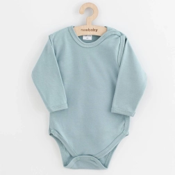 Baby-Body mit kompletter Druckknopfleiste NEW BABY Classic II dunkel mint, Gr. 68