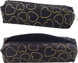 Schwarzer Lebkuchen mit Goldenen Herzchen