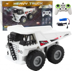 RC Kipplaster HEAVY TRUCK 1:24 weiß mit Licht und Sound