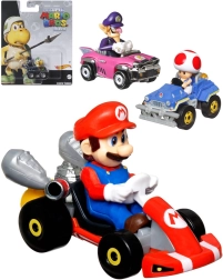 Mattel Hot Wheels Mario Kart Metallauto mit Figur – 1 Stück