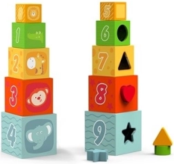 Holzsteckpuzzle Würfel BABU