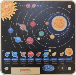 Holzbildungstafel Sonnensystem Masterkidz