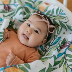 Tommy Lise Mullwindel aus Bio-Baumwolle Airy Grace 120 x 120 cm