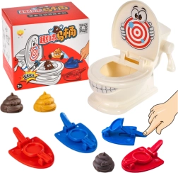 Geschicklichkeitsspiel Toilettenkatapult mit Haufen