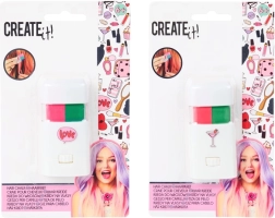 Snails Flamingo Haarkreide – grün und rosa, 2 Stk.